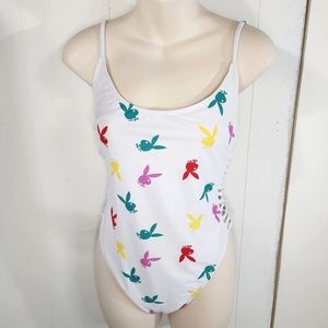 Plus Size Playboy Monogram Swimsuit